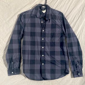 J. Crew Mens Cotton LS checked shirt
